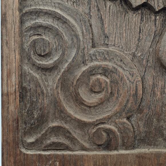 Vintage Hand Carved Wood Celestial Archangel Seraphim Wall Hanging Decor - Picture 4 of 10